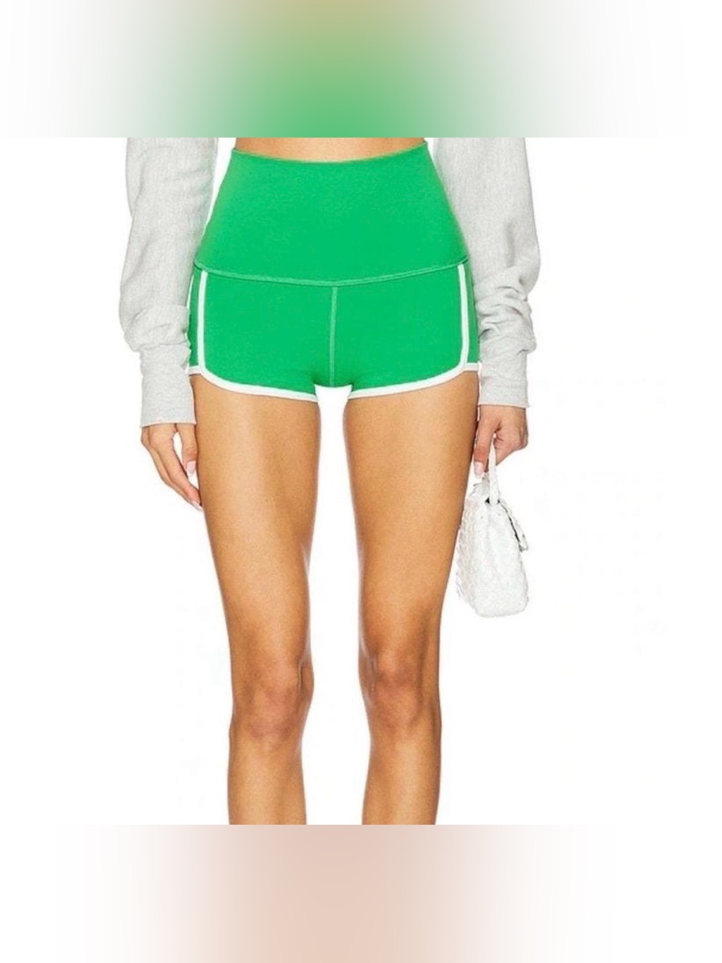 Free People Nwt Movement Island Time Shorts In Green Sheen" Color.